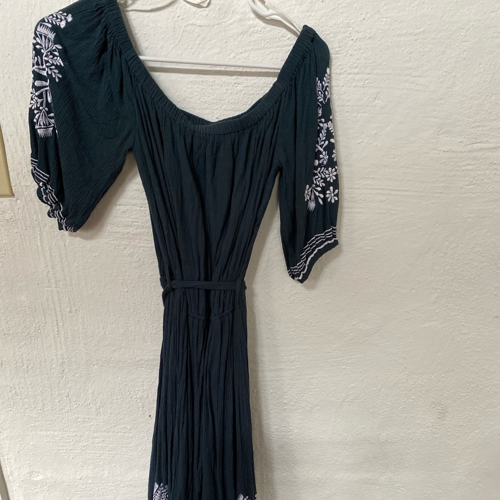 Tularosa dark green boho dress